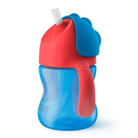 Vaso Bombilla Flexible 200ml Avent Dino Azul 9m+ SCF796/01-1