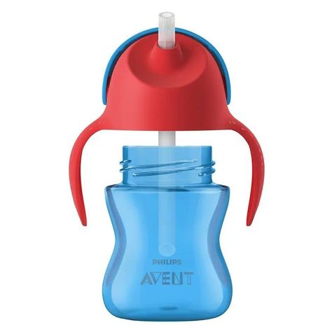 Vaso Bombilla Flexible 200ml Avent Dino Azul 9m+ SCF796/01-3