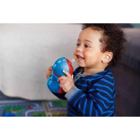 Vaso Bombilla Flexible 200ml Avent Dino Azul 9m+ SCF796/01-4