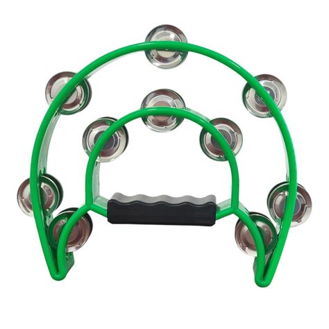 Pandero Musical Media Luna Hendrix Verde 20x20 cm-0