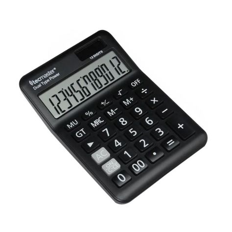 Calculadora Con Panel Solar 12 dígitos Tecmaster TM100558-1