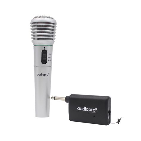 Micrófono Karaoke inalámbrico / Cable Audiopro AP02091-2