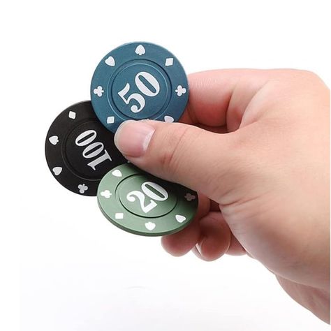 Juego de 100 Fichas de Póquer en 5 Colores 12045-2