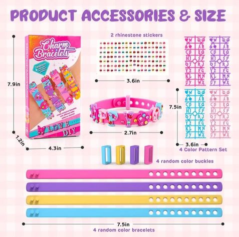 Kit de Pulseras Niña Armar y Decorar Con accesorios 55441-2