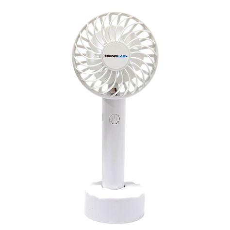 Ventilador Recargable Portátil Base Tecnolab Blanco TL671W-0