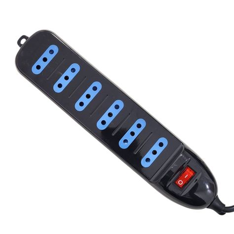 Alargador Eléctrico 6Pos 3mt Switch Tm-800100bk Tecmaster-0
