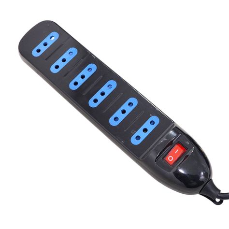 Alargador Eléctrico 6Pos 3mt Switch Tm-800100bk Tecmaster-2