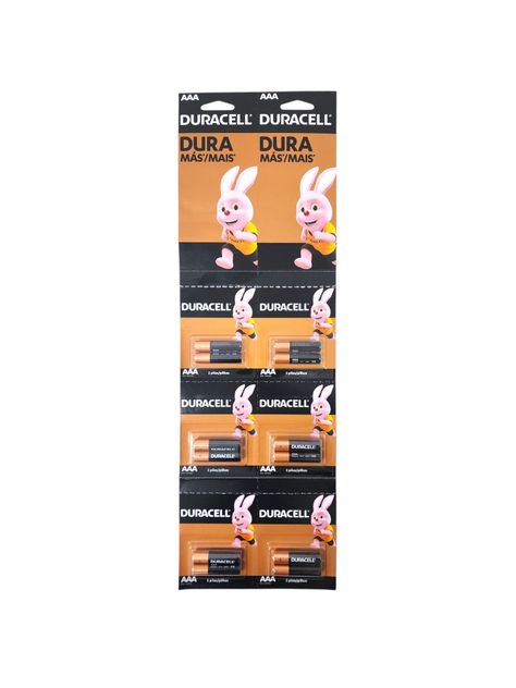 Pack 12 Pilas Duracell Aaa Triple A Alcalina Tira -0