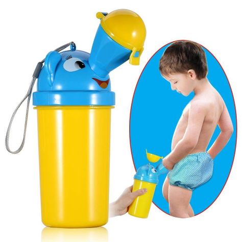 Urinario Infantil Portátil Niños Viajes Salidas tipo Botella-5