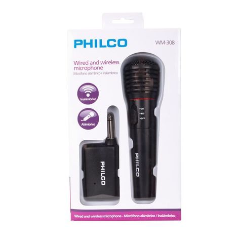 Microfono alambrico inalambrico Philco WM308-1