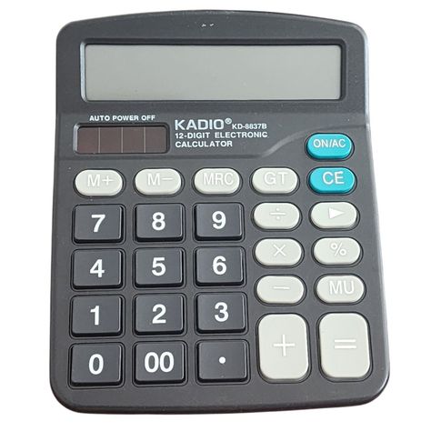 Calculadora Kadio KD-8837B de 12 Dígitos 11035-2