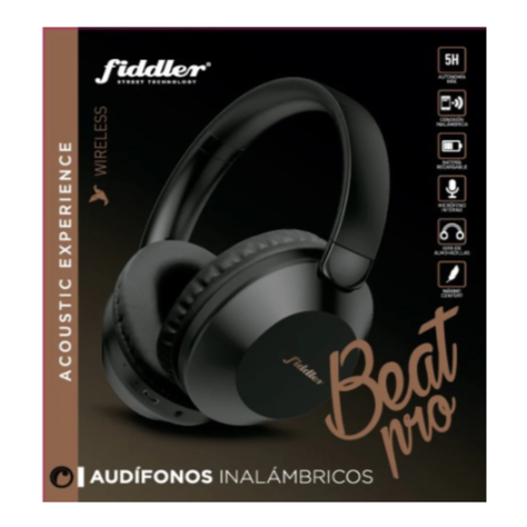 Audífono Inalámbrico Fiddler Beat Pro FDB68PRO Negro-2
