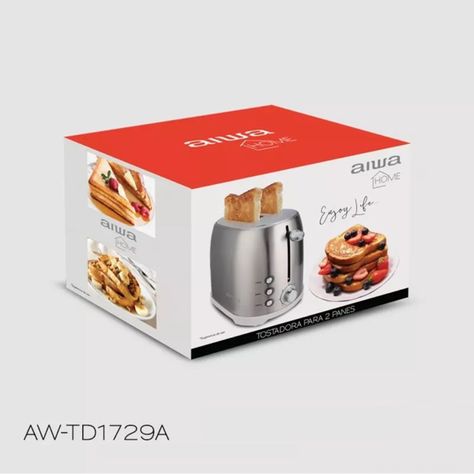 Tostadora Para 2 Rebanadas Aiwa Aw-td1729a Gris -4