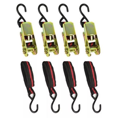 Set 4 Eslinga Correa Plana Linga 25mm 4,5mts 10961-3