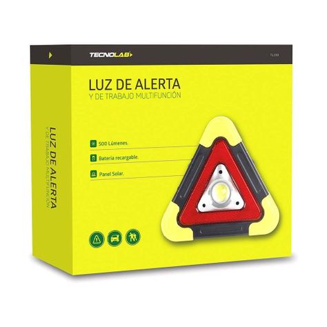 Triangulo Emergencia Led Recargable Solar Tecnolab-1
