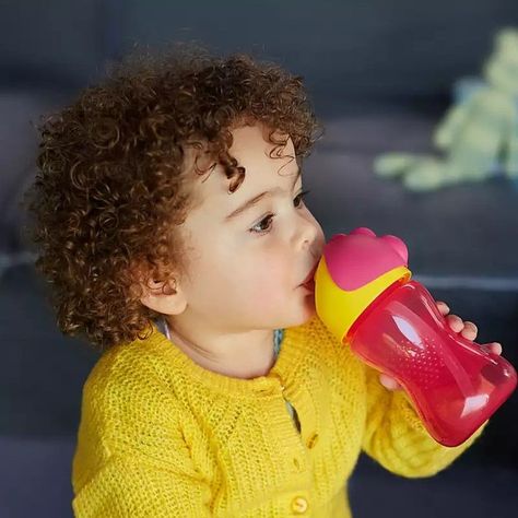 Vaso Bombilla Flexible 300ml Avent Dino Rosado 12m+ SCF798/02-3
