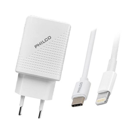 Cargador Philco Rapido PD 18W USB-C a Lightning-1