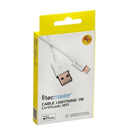Cable Usb Lightning 1mt Mfi Tecmaster-0