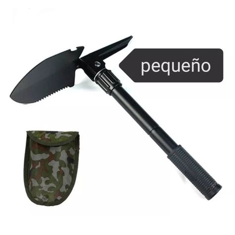 Mini Pala Plegable portátil Multiusos Negra 12455-3