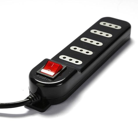 Alargador Electrico 5 Mts 5 Pos Negro Switch-0