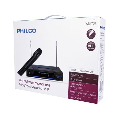 Microfono Inalambrico VHF Philco WM700-1