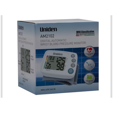 Medidor Presion Arterial Uniden Muñeca AM-2102-1