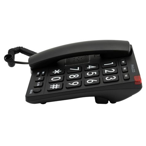 Teléfono Fijo Philco Números Grandes 170BK Negro-2