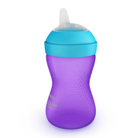 Vaso Con Boquilla Blanda Avent Scf802/02 300ml 9m+ Morado-5