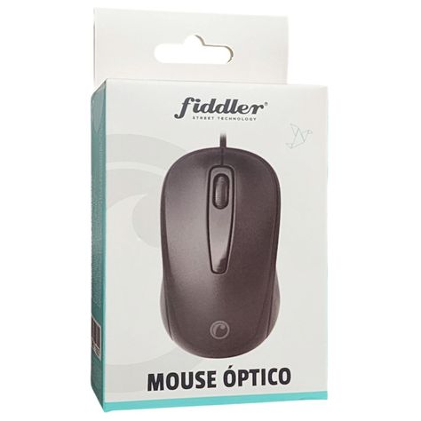 Mouse Óptico Fiddler FDM217 Negro-1