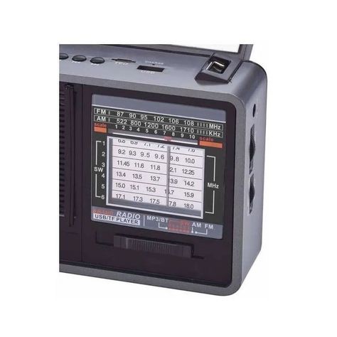 Radio Solar Recargable IRT Con Lampara 8 bandas-2