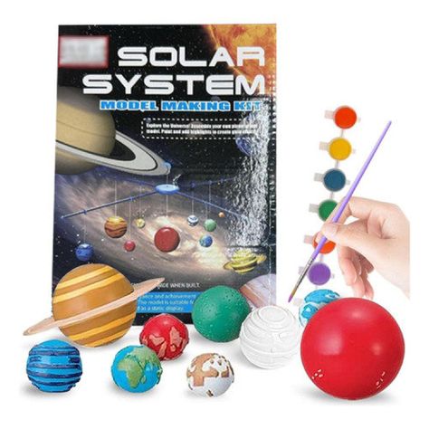 Kit Juego de Ciencia Para Armar y Pintar Sistema Solar 55631-0