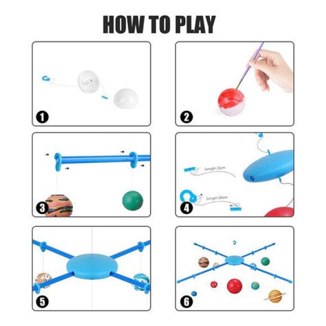 Kit Juego de Ciencia Para Armar y Pintar Sistema Solar 55631-4