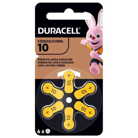 Pack 6 pilas Duracell Numero 10-0