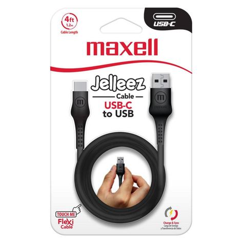 Cable Tipo C Maxell 1.2m Flexi Jelleez-1