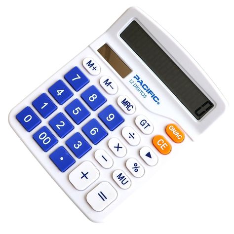 Calculadora Electrónica Pacific 12 dig PAC01122BL Azul-0