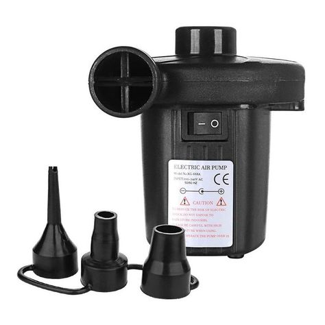 Inflador De Aire Portátil Eléctrico 220/12v 3 Boquillas XG-668A -0