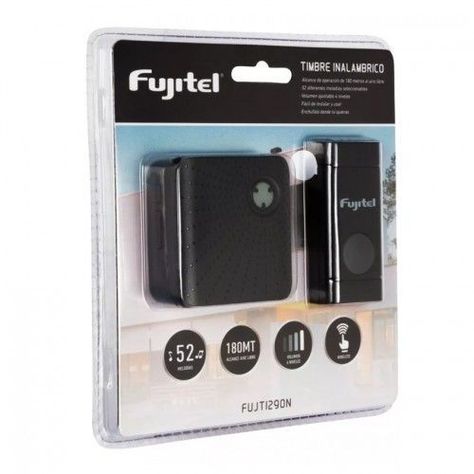 Timbre Inalambrico Fujitel 70m 48 Melodias Negro-1
