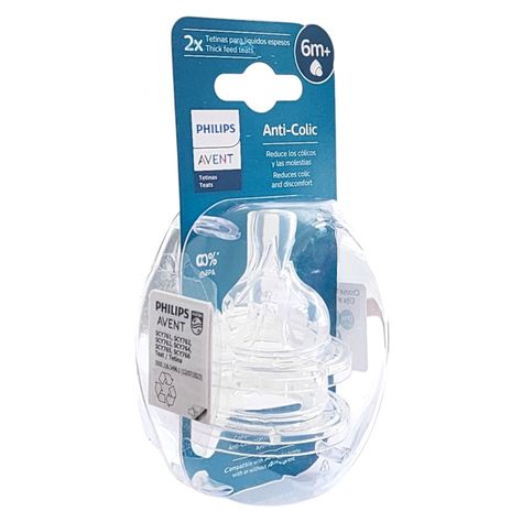 Tetina Anticólicos para Líquidos Espesos 6m+ Avent Scy766/02-2