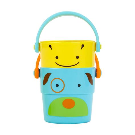 Juguete Agua Baldes Cubetas Zoo Skip Hop Para Apilar-1
