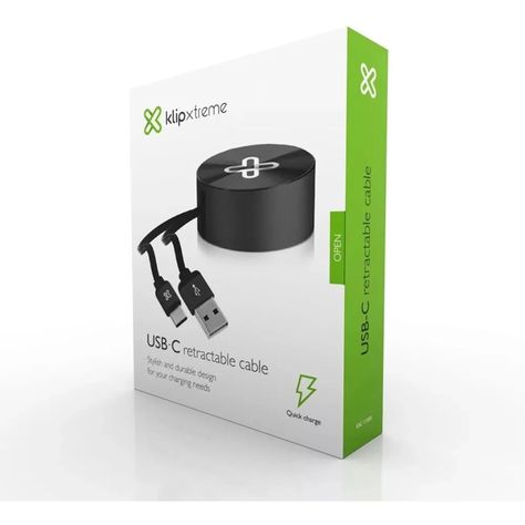 Cable Retráctil Usb Tipo-C KlipXtreme-2