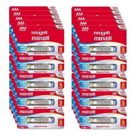 Pack 50 Pilas Alcalinas Aaa Maxell Caja Triple A-0