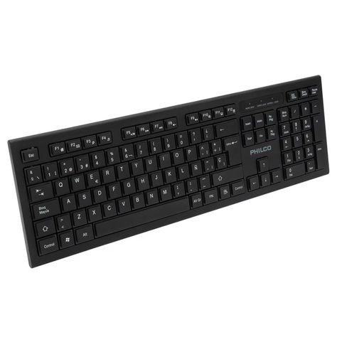 Teclado Inalámbrico 105 Teclas Negro Philco W601N-2