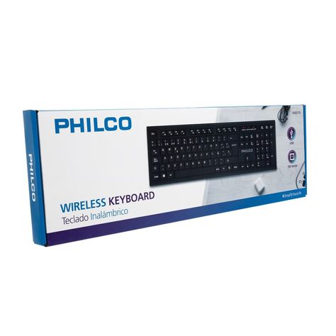 Teclado Inalámbrico 105 Teclas Negro Philco W601N-3