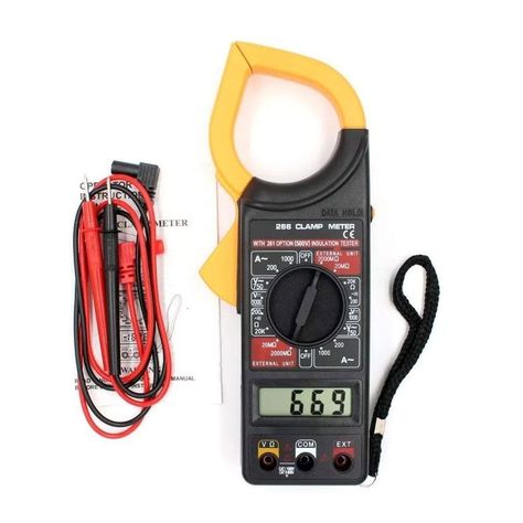 Multitester Fujitel Amperimetro Digital Tenaza-3