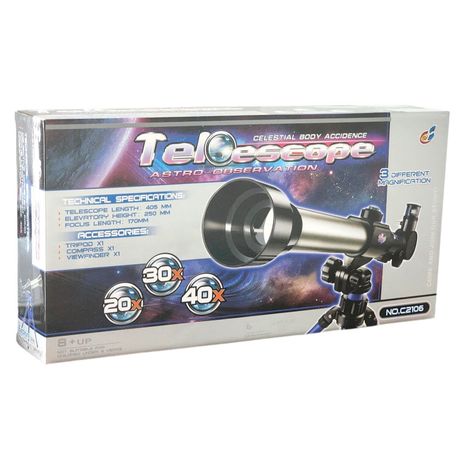 Telescopio Astronómico Para Niños Zoom 20x 30x 40x 57049-6