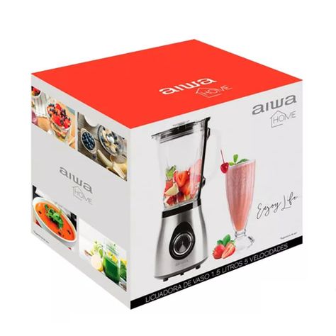 Licuadora Aiwa Acero Inoxidable 1.5l Gris -4