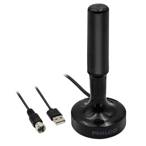Antena Hdtv con Amplificador de Señal Philco Negro-1