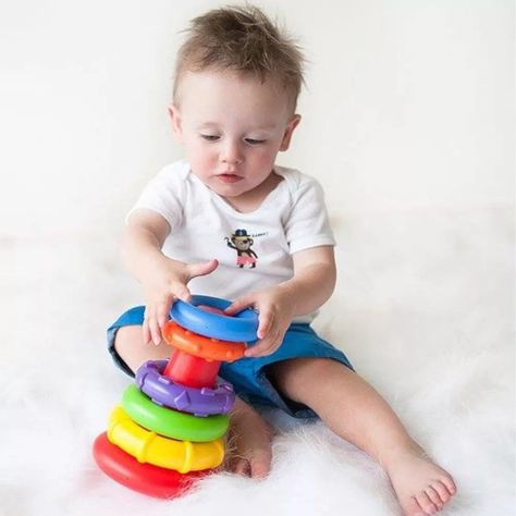 Argollas De Encaje Torre de Apilar y Ordenar Playgro-1