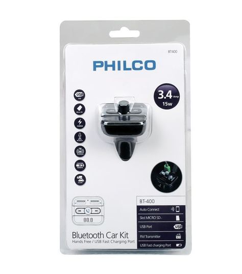 Transmisor FM Philco BT-400 Bluetooth-2