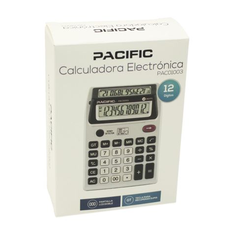 Calculadora Doble Pantalla Detector Billetes PAC01003 Pacific-3